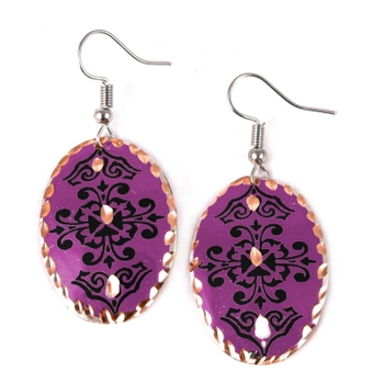 Masywne kolczyki z miedzi