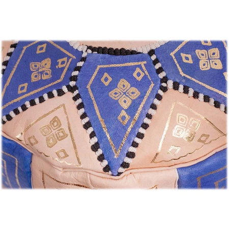 Pufa ze skóry naturalnej z Maroko