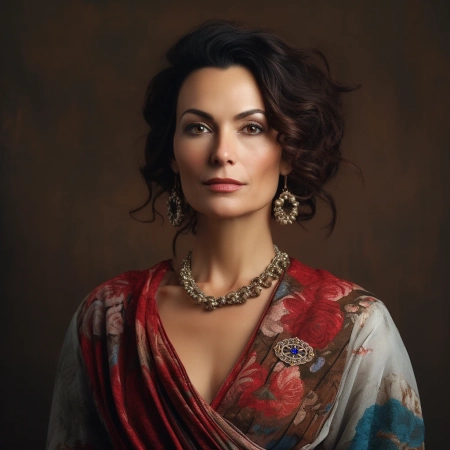 Srebrna broszka - Szafirowa Pieśń