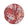 Okrągłe kieszonkowe lusterko w orientalne roślinne wzory - Taniec liści