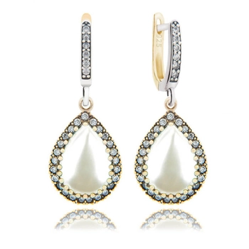 Klasyczne kolczyki Hurrem z perłami