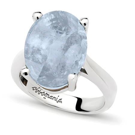 Srebrny pierścionek z niebieskim turmalinem PARAIBA