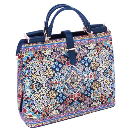 Duża torba kuferek - orientalny wzór
