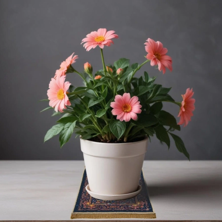 Mały dywanik bambusowy z frędzlami - Ogród Topkapı