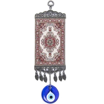 Tkana zawieszka ścienna z okiem proroka