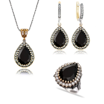 Klasyczny komplet Sułtanki Hurrem z onyksem