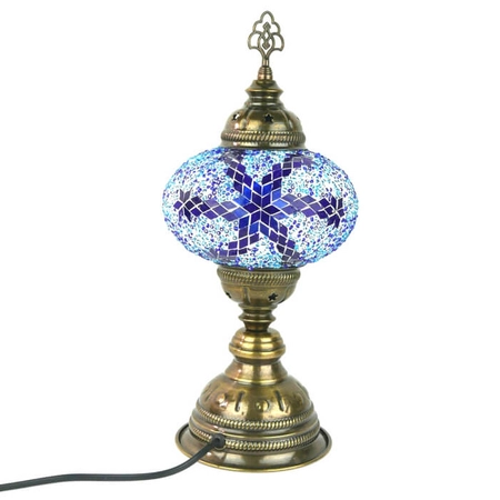 Mozaikowa lampa turecka stojąca