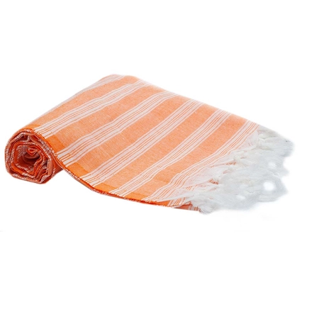 Pestemal pomarańczowy bawełniany ręcznik kąpielowy