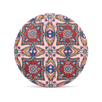 Okrągłe kieszonkowe lusterko w orientalne mozaikowe wzory - Ogród Ornamentów