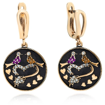 Srebrne kolczyki Wieczór w Stambule - Blask Orientu