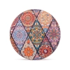 Okrągłe kieszonkowe lusterko w orientalne geometryczne wzory - Iznikowa Siatka