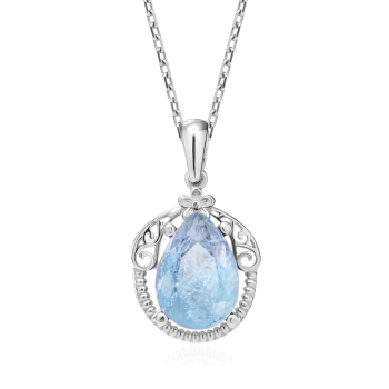 Naszyjnik srebrny z turmalinem paraiba Sułtanki Halime