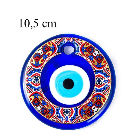 Zawieszka talizman oko proroka z orientalnym ornamentem - 10,5 cm