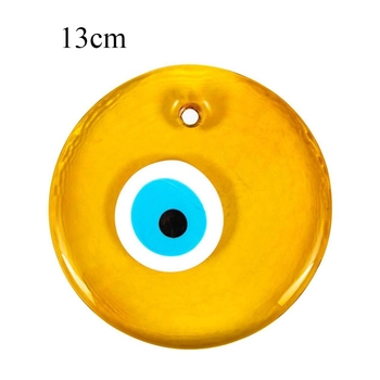 Szklana żółta zawieszka talizman oko proroka 13 cm