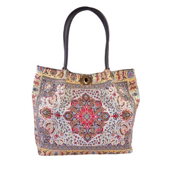 Torebka na ramię z orientalnym wzorem