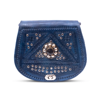 Skórzana torebka - Indygowe Noce Maghrebu