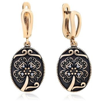 Owalne kolczyki Wieczór w Stambule - Nocna Głębia