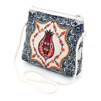 Torebka gobelinowa z orientalnym wzorem tulipana