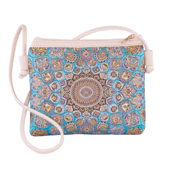 Mała beżowa torebka damska na ramię crossbody