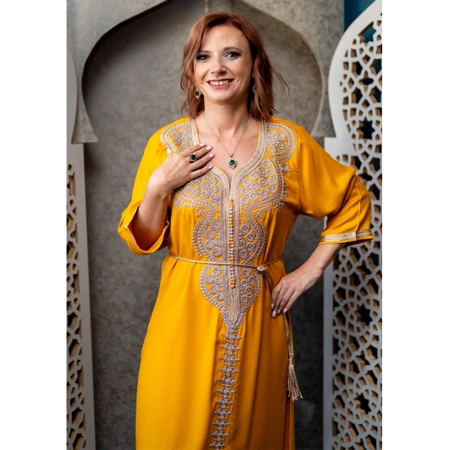 Arabska sukienka - Zachód Słońca nad Saharą