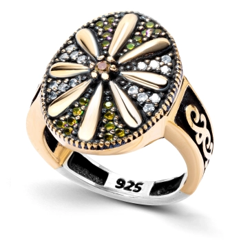 Srebrny pierścionek Światła Sułtańskiego Pałacu - Wieczór w Stambule