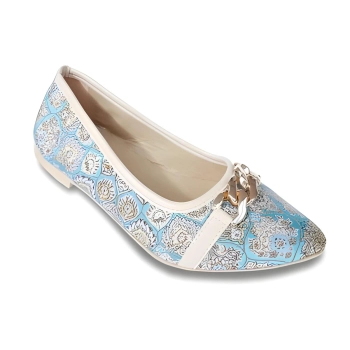 Baleriny niebieskie w szpic