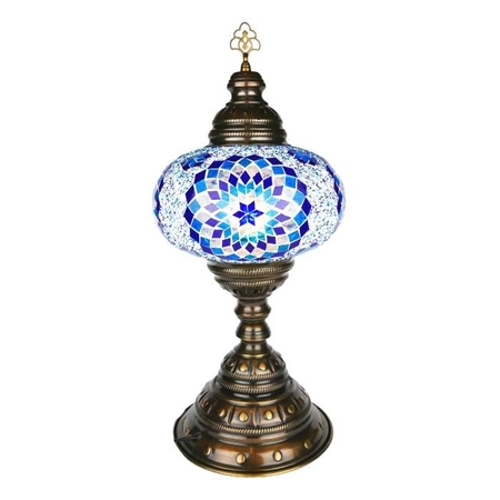 Duża turecka lampa mozaikowa