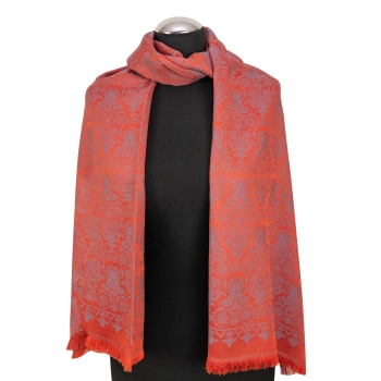 Jedwabny szal - Egzotyczny Taniec Kwiatów