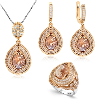 Komplet srebrny Sułtanki Mihrimah z zultanitem