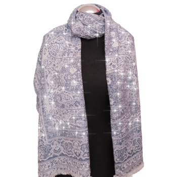 Szal z kaszmiru Blink Blink - Blask Pałacowych Sal