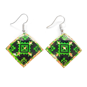 Ręcznie wykonane kolczyki miedziane