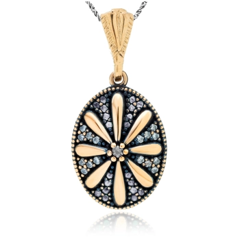 Srebrny naszyjnik Kryształowe Fale - Wieczór w Stambule