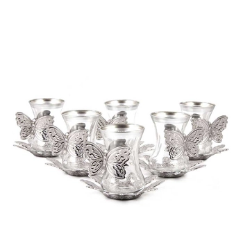 Zestaw szklanek do herbaty po turecku 12 elementów