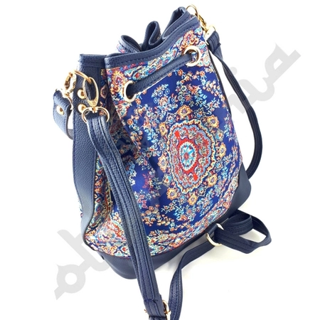 Torebka worek w kolorze granatowym