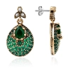 Kolczyki srebrne ze szmaragdem - Kolczyki Ogrodu Nimet