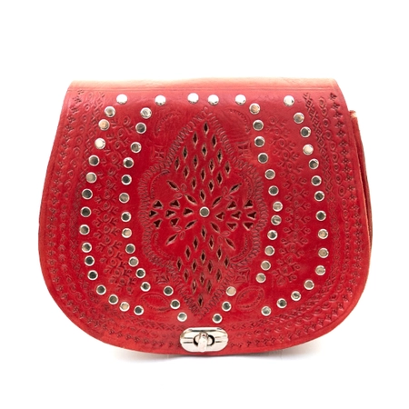 Skórzana torebka Marokańska ze skóry naturalnej