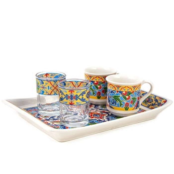 Mały zestaw tureckiej porcelany do kawy - Turecka Poranna Chwila