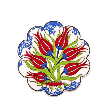 Ozdobna ceramiczna podstawka pod gorące naczynia 11 cm