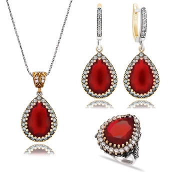 Komplet Sułtanki Hurrem z rubinami