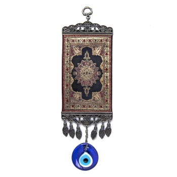 Tkana turecka zawieszka na ścianę z wiszącym okiem proroka