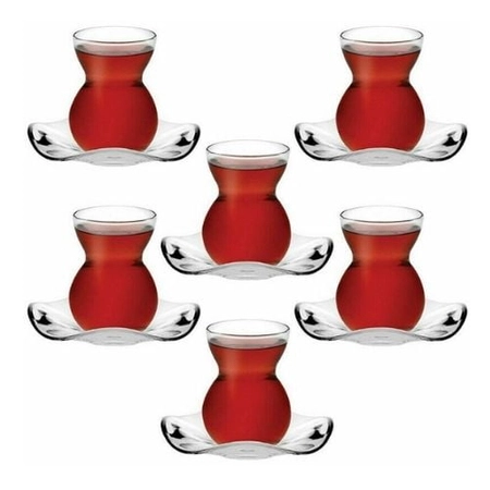Zestaw szklanek do herbaty po turecku - 12 elementów