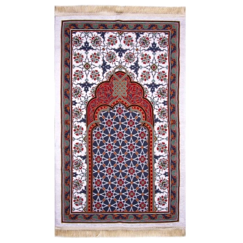 Dywan modlitewny bawełniany z orientalnym wzorem mozaiki 120 x 70 cm