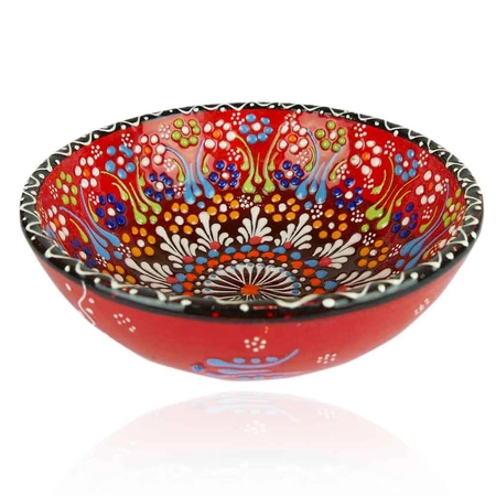 Czerwona ceramiczna miseczka- 15cm