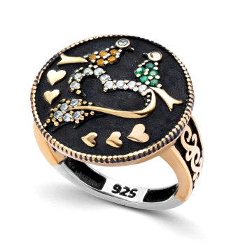 Srebrny pierścionek Wieczór w Stambule - Ogniste Ogrody