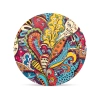 Okrągłe kieszonkowe lusterko w orientalne kwiatowe wzory - Ogród Szeherezady
