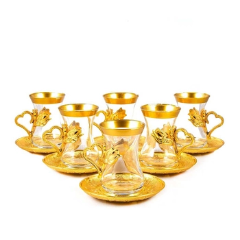 Zestaw szklanek do herbaty po turecku 12 elementów