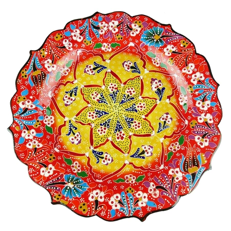 Turecki talerz ręcznie malowany - 30cm