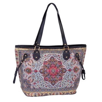 Orientalna torebka na ramię z suwakiem