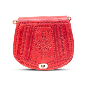 Torebka skórzana - Szkarłatna Oaza