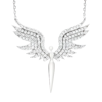 Naszyjnik anioł ze skrzydłami